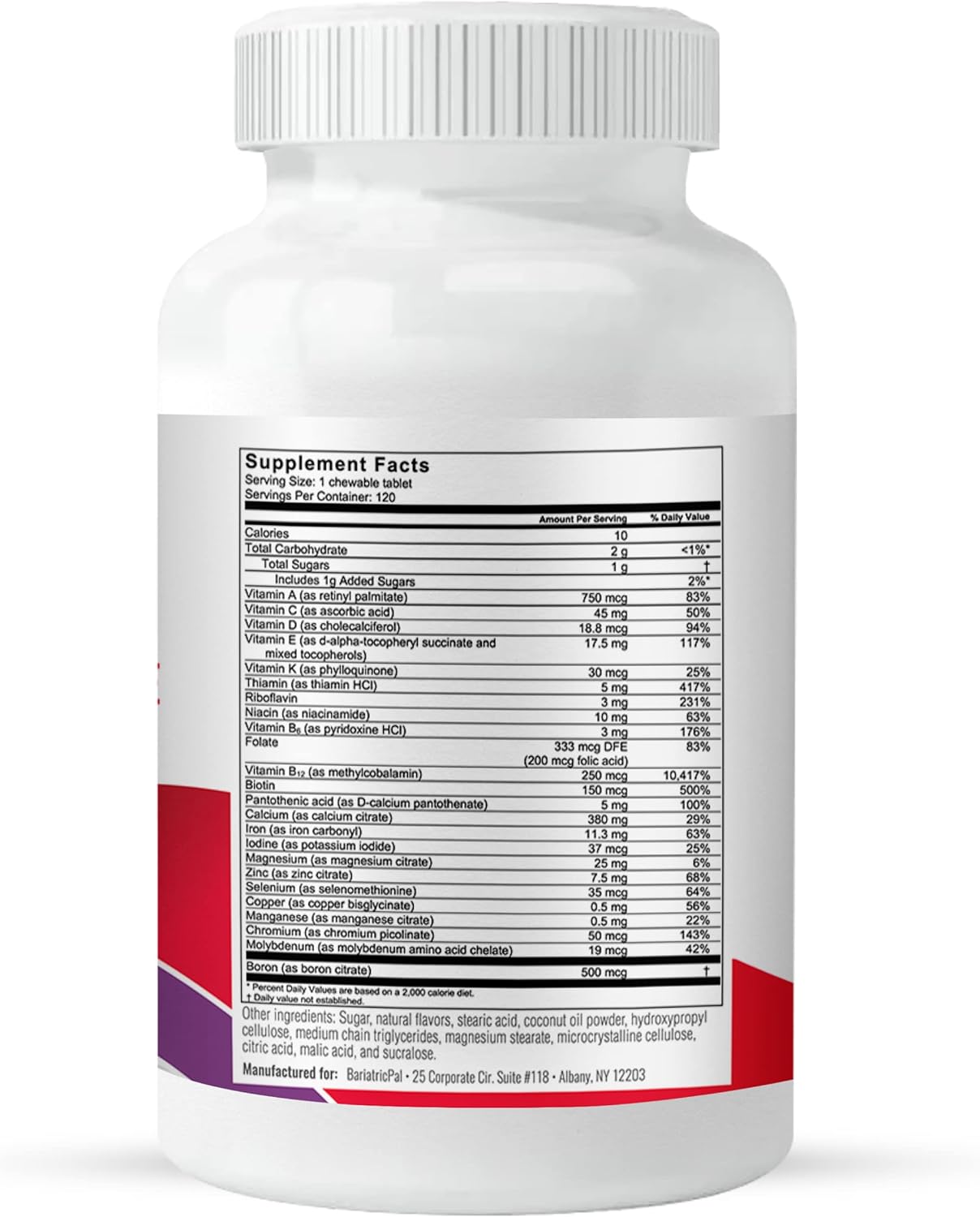 BariatricPal All-in-ONE Chewable Multivitamin Variety Pack with Calcium Citrate & Iron