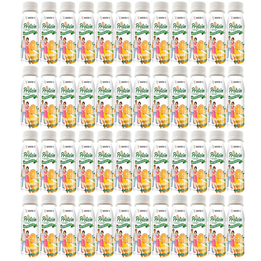 BariatricPal Orange Whey Protein & Collagen Shots - 15g Protein - Ready-to-Drink - Pack of 48