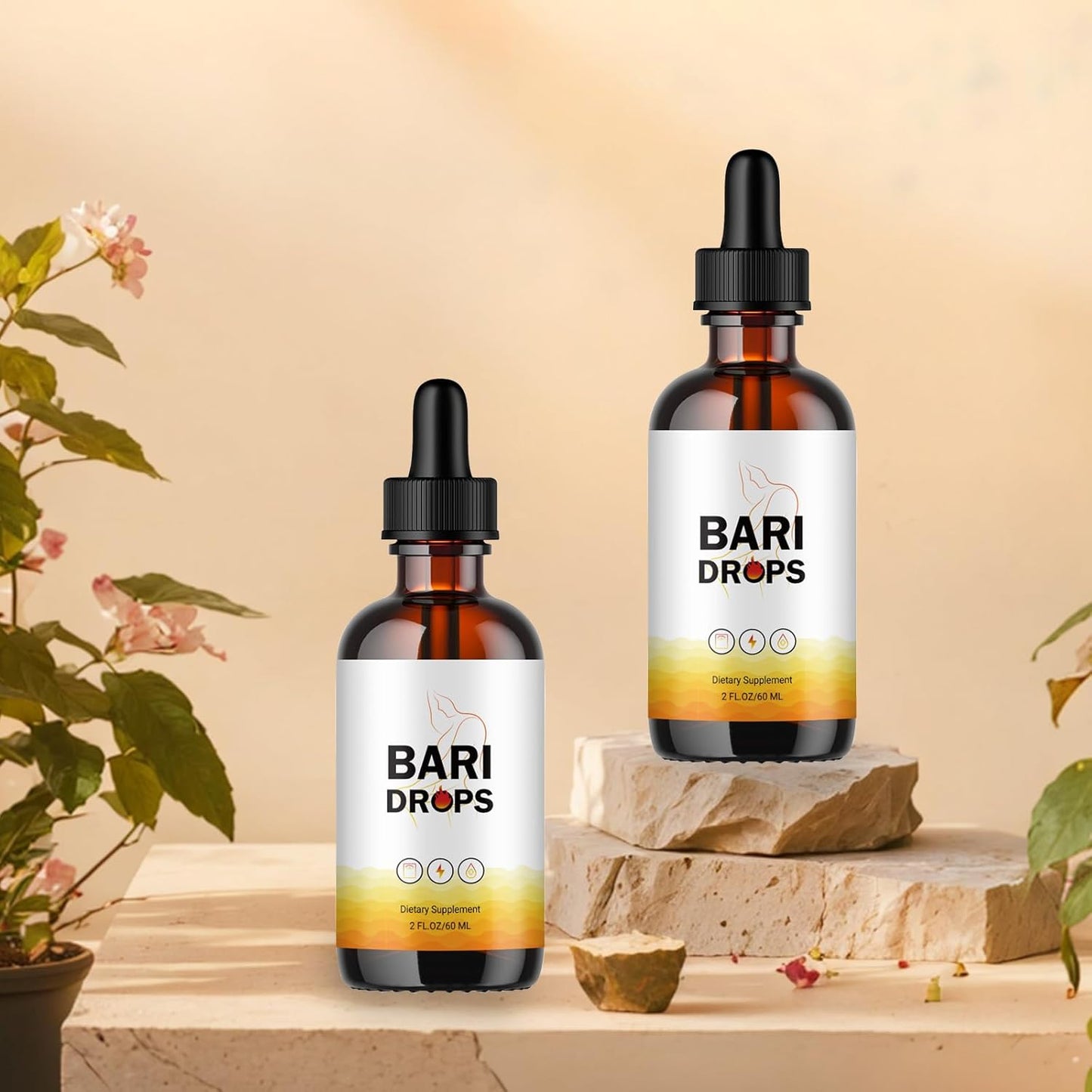 BariDrops GLP-1 Supplement Liquid Formula - 2 Bottle Pack