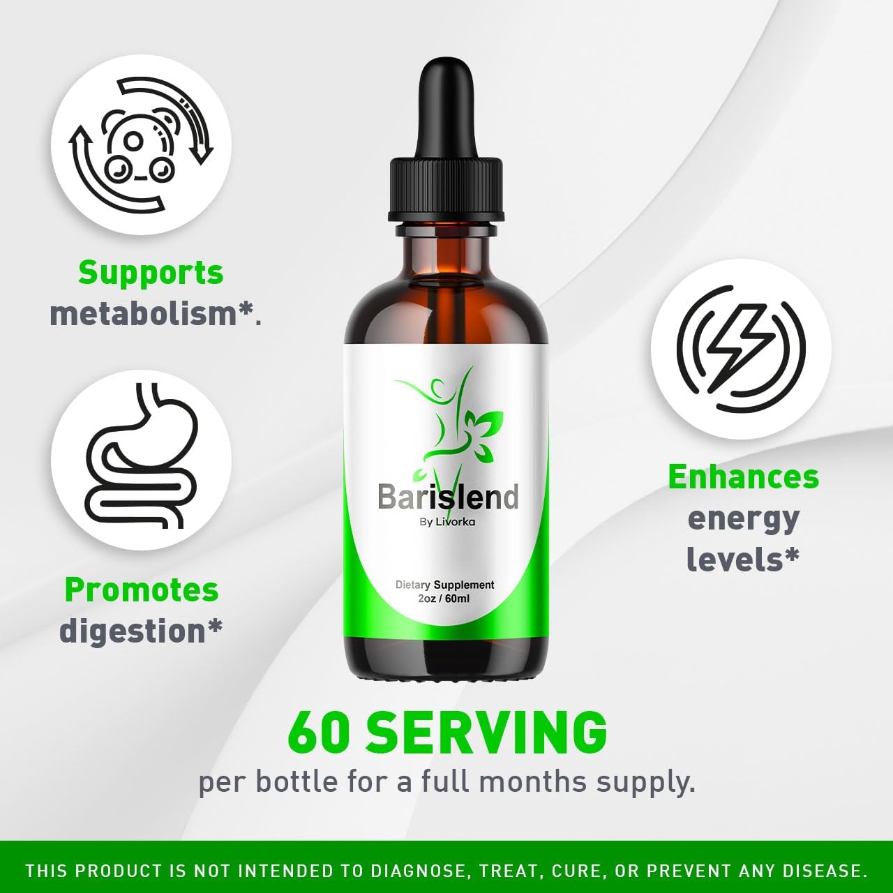 Barislend Liquid Drops - Advanced Formula for Premium Support (1 Month Supply)
