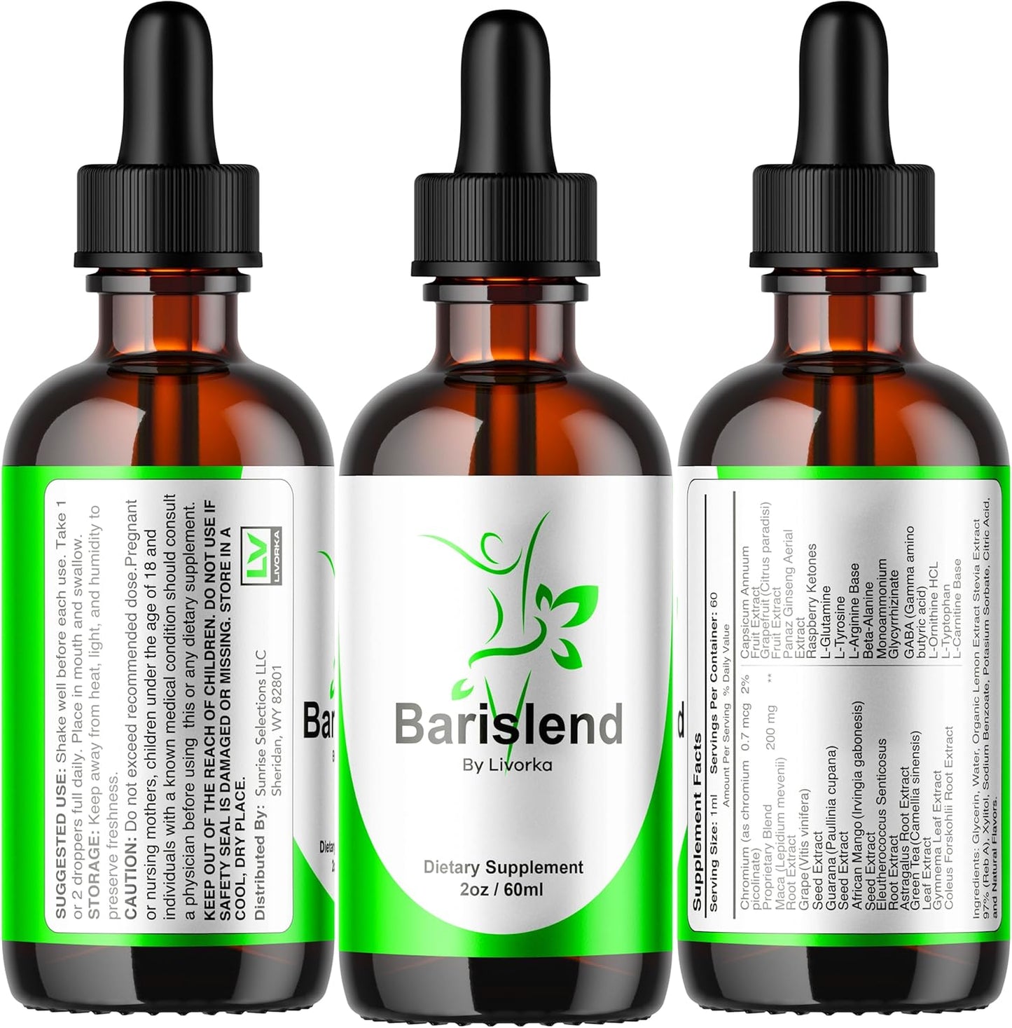 Barislend Liquid Drops - Advanced Formula for Premium Support (1 Month Supply)