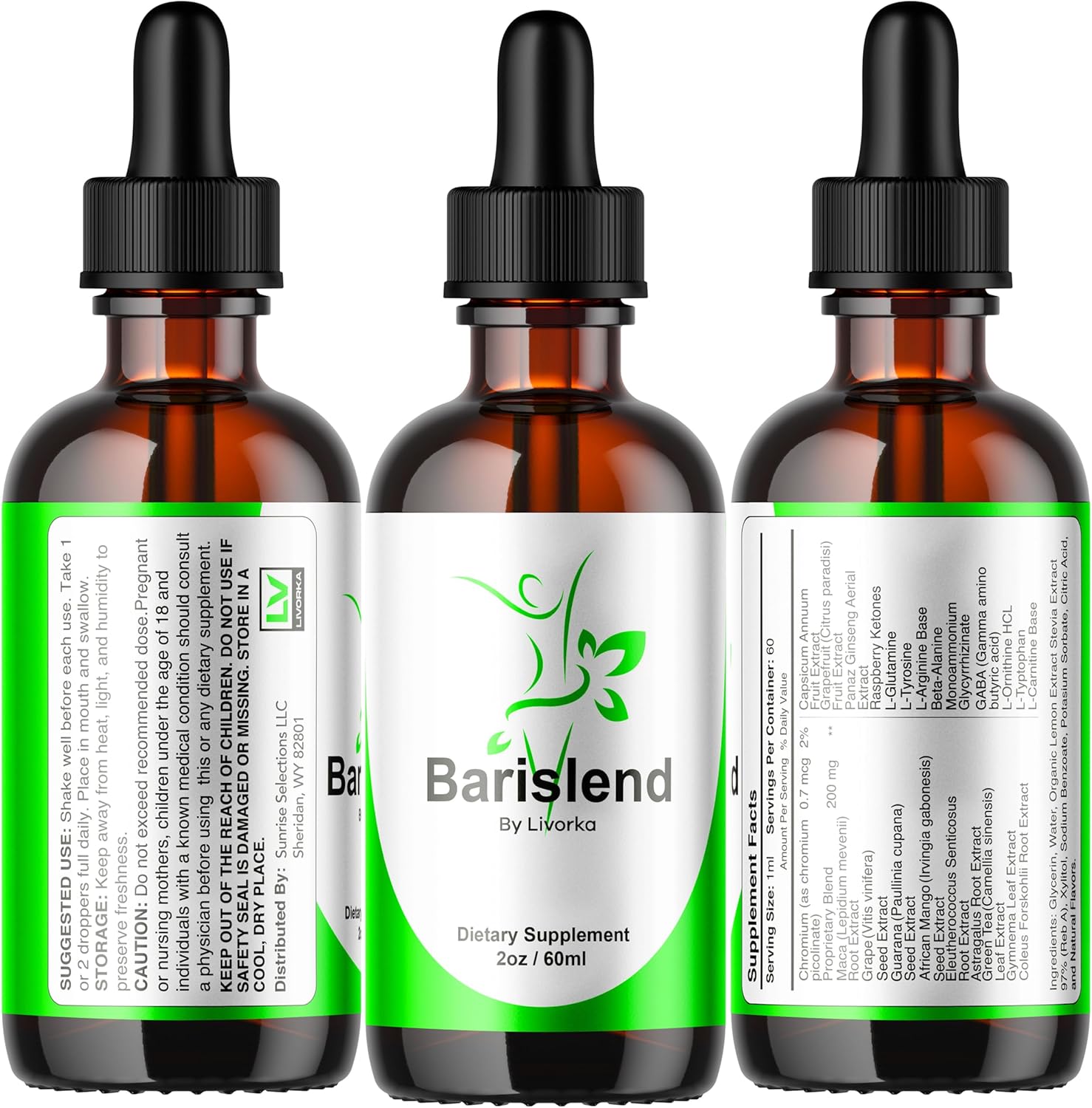 Barislend Liquid Drops - Advanced Formula for Premium Support (1 Month Supply)