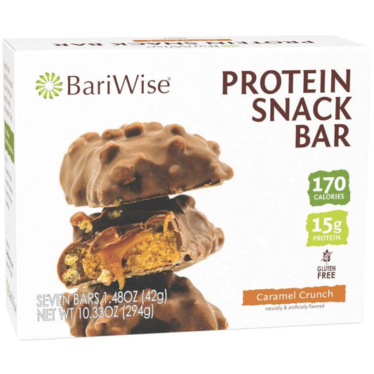 BariWise Caramel Crunch Protein Bar - 170 Calories, 15g Protein, Gluten Free (7ct)