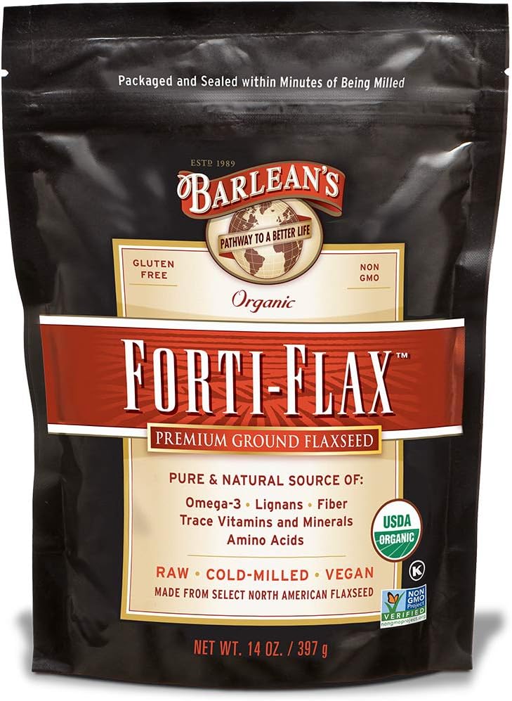 Barlean's Forti Flax Organic 14 Ounce - Premium Quality Flaxseed Oil Supplement