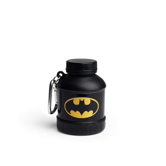 Batman Smartshake Whey2Go Protein Powder Container - 50g Capacity, BPA-Free Shaker Bottle with Funnel for Protein Shakes - 110ml, DC Comics Batman Gift for Men