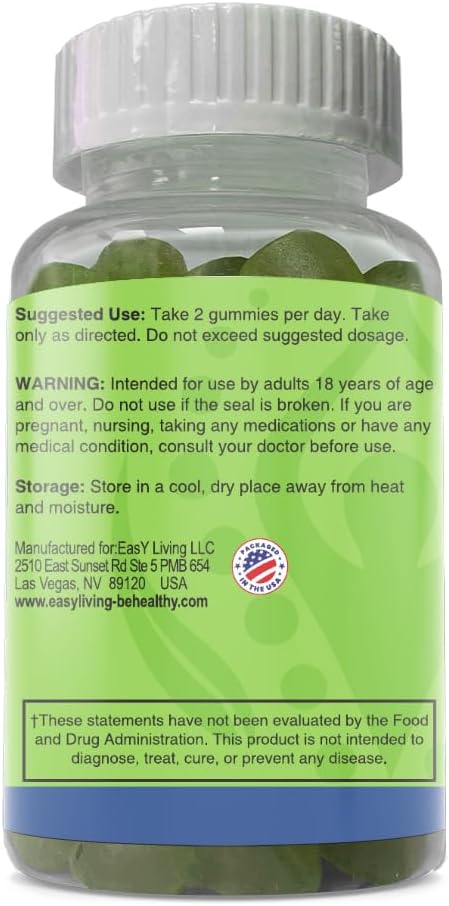 BE HEALTHY Ashwagandha Gummies with Vitamin D2 and Zinc for Stress Relief & Immune Support - Vegan, Non-GMO, Gluten-Free - 60 Count