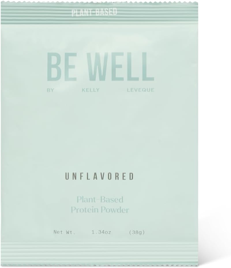 Be Well by Kelly LeVeque Plant-Based Vegan Protein Powder Sample Pack - Dairy and Gluten-Free, Paleo & Keto Friendly - 20g+ Protein (3 Servings)
