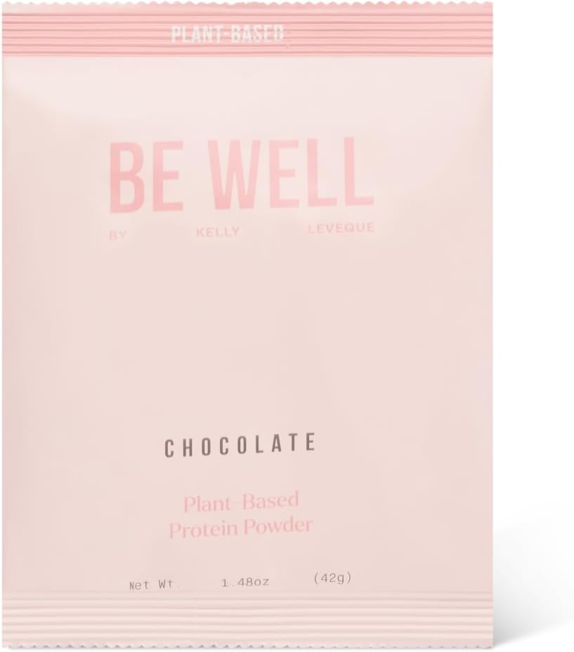 Be Well by Kelly LeVeque Plant-Based Vegan Protein Powder Sample Pack - Dairy and Gluten-Free, Paleo & Keto Friendly - 20g+ Protein (3 Servings)