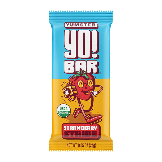 Bearded Brothers Vegan Organic Kids Bar, Strawberry (25 Bars) - Gluten Free, Paleo, Whole 30 | Soy Free, Non-GMO, Low Glycemic, No Sugar Added