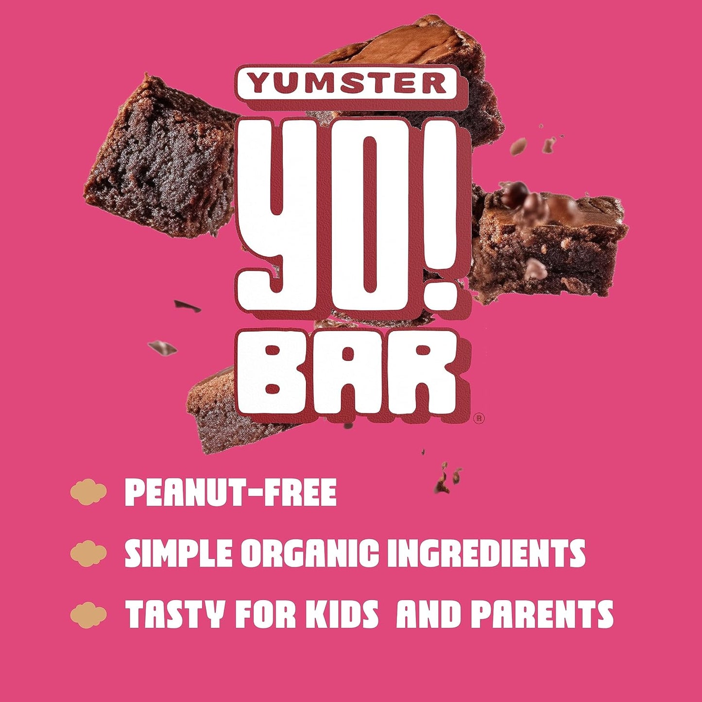 Bearded Brothers Yo! Bar - Vegan Organic Kids Chocolate Bars (25 Bars) | Gluten-Free, Paleo, Whole 30 | Soy-Free, Non-GMO, Low Glycemic, No Sugar Added