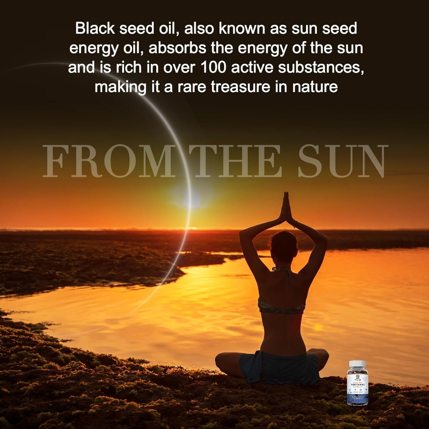 Beaulife Black Seed Oil Gummies with Sea Moss, Ashwagandha, Elderberry, Turmeric - Immune System Support with Vitamin C, D, Zinc, Beet Root Powder for Healthier Skin & Hair
