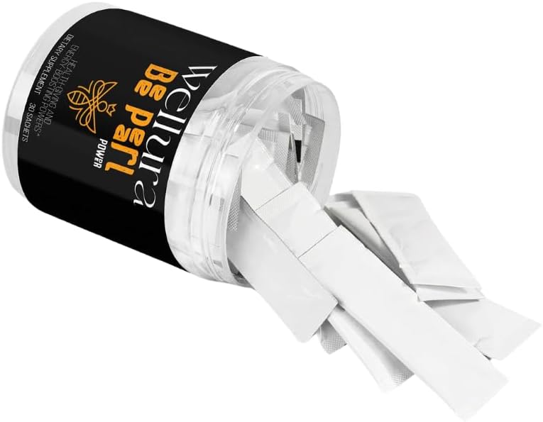 Bee Pearl Powder Supplement with Bee Bread, Royal Jelly, and Propolis - 30 Sachets