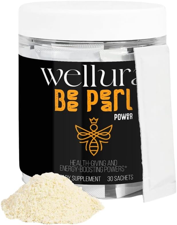 Bee Pearl Powder Supplement with Bee Bread, Royal Jelly, and Propolis - 30 Sachets