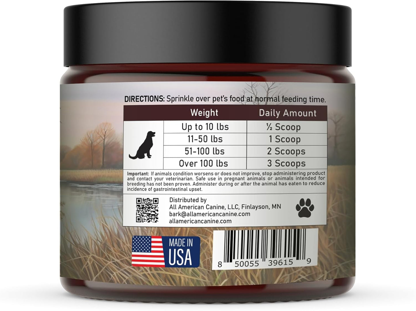 Beef Flavored Canine Multivitamin Powder with Glucosamine, Chondroitin, Probiotics, and Digestive Enzymes - 90 Servings for Joint, Immune, Skin & Coat Health