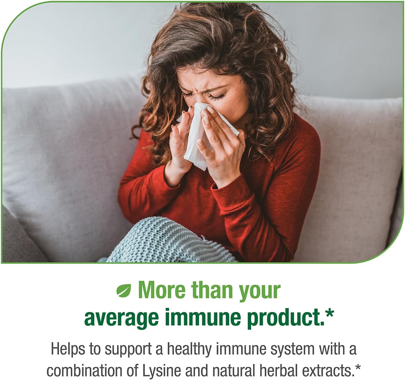 Bell Virux™ L Lysine and Red Marine - Herbal Supplement for Immune System Support with 1000mg Lysine Capsules