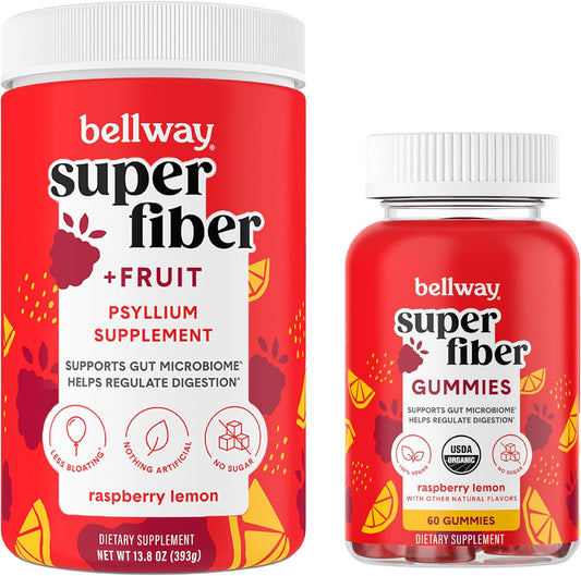 Bellway Super Fiber Powder and Raspberry Lemon Gummies: A Fiber-Rich Duo for Gut Health