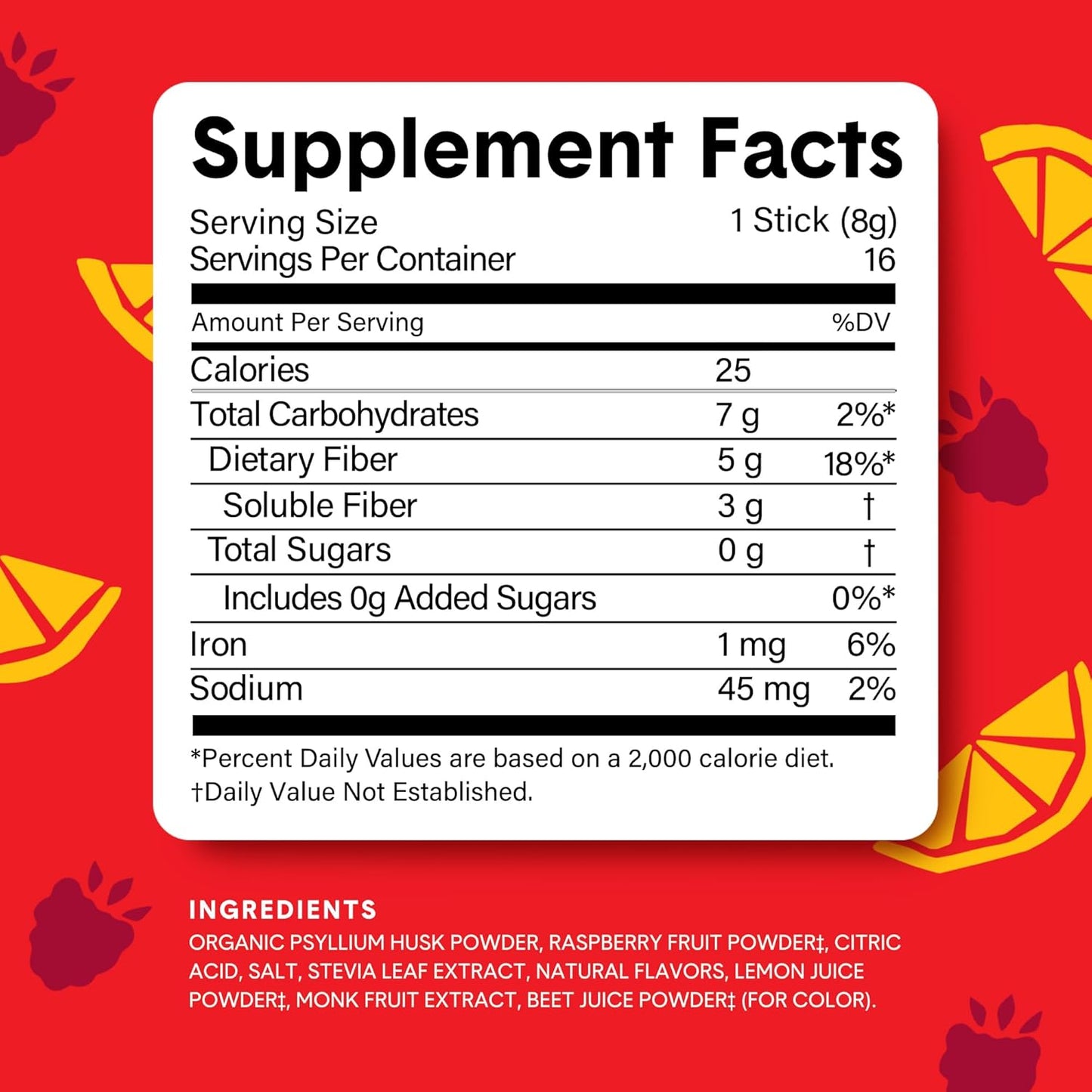 Bellway Super Fiber Powder with Raspberry Lemon Flavor - Convenient Packets for Daily Fiber Intake