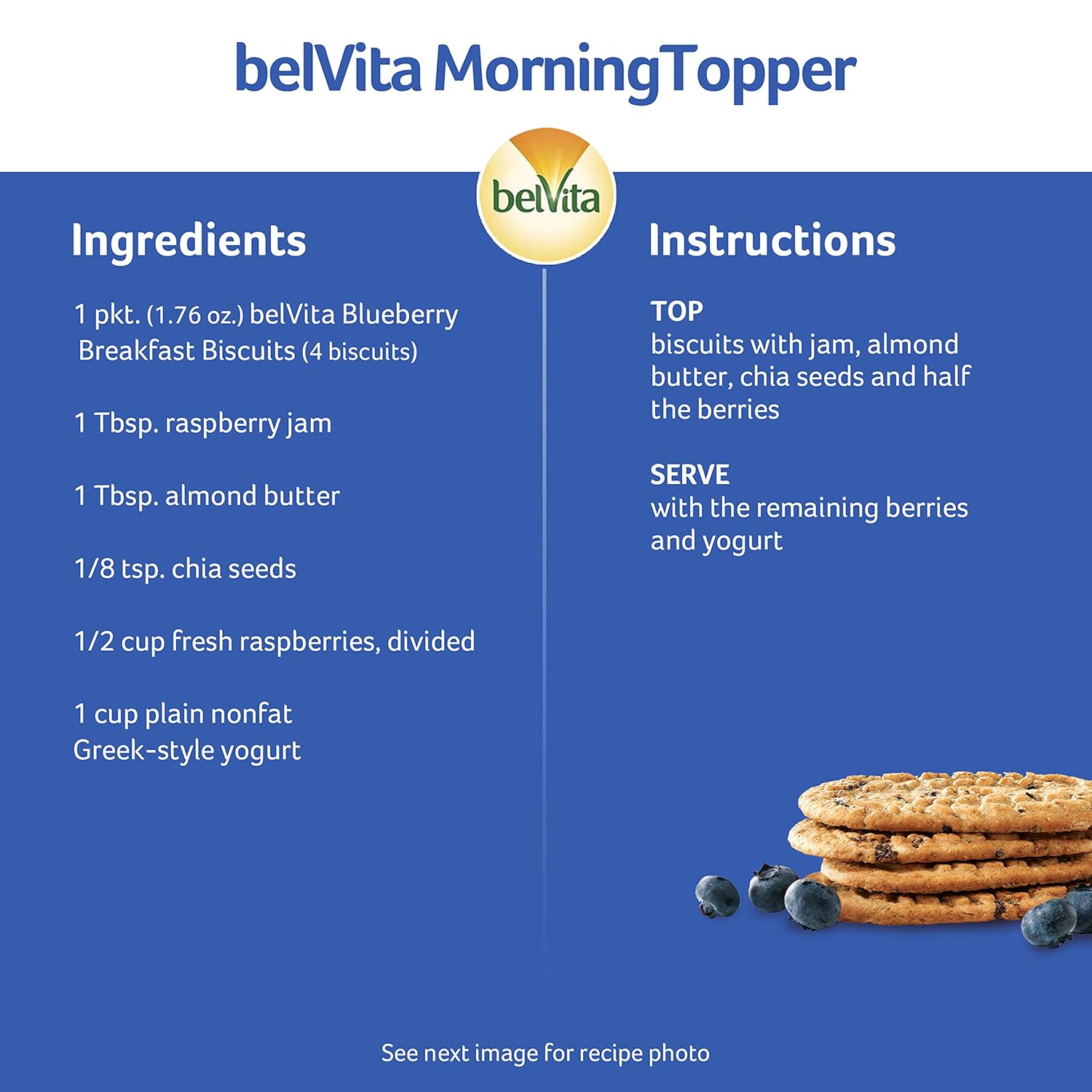 belVita Blueberry Breakfast Biscuits - 30 Packs, 6 Boxes, 4 Biscuits Per Pack