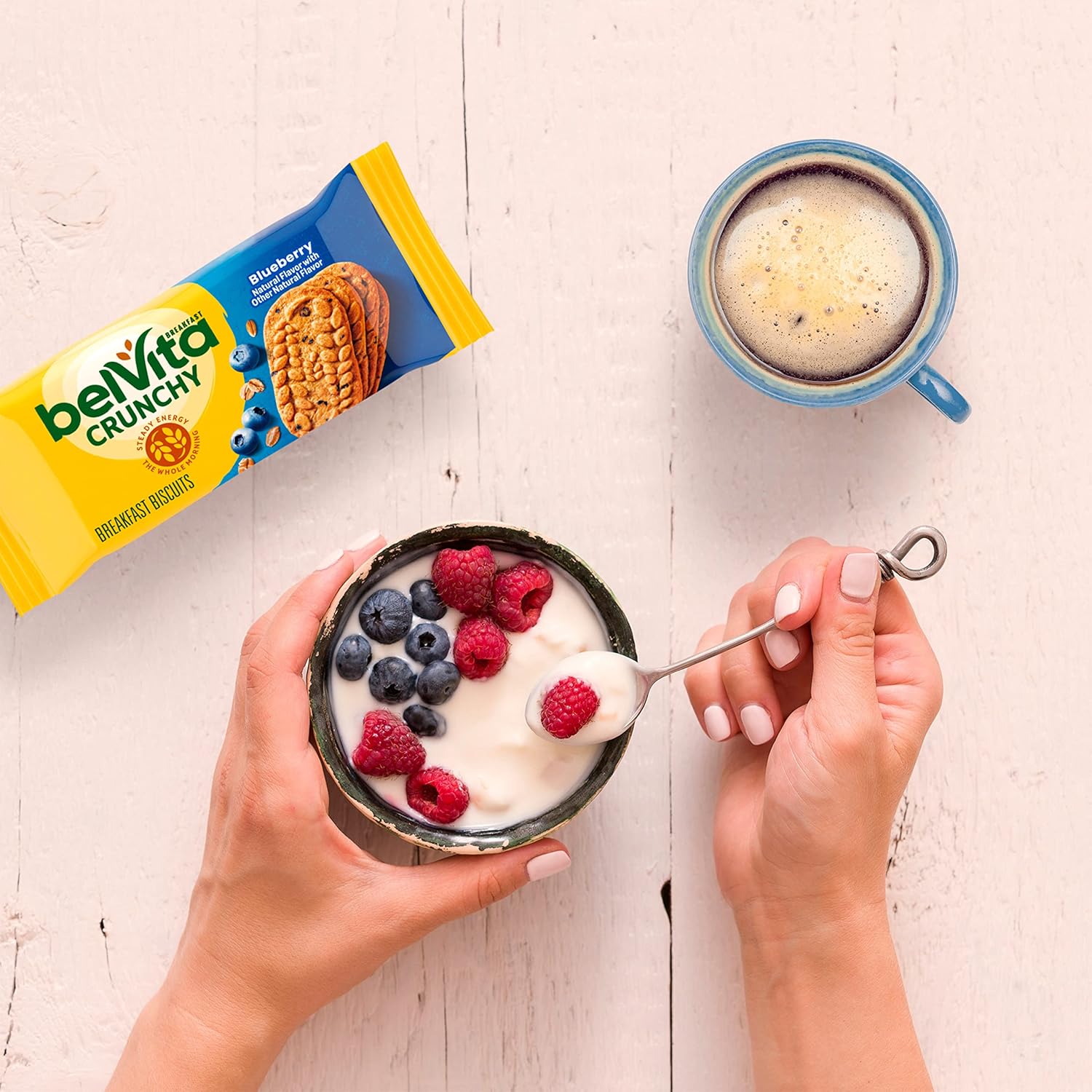 belVita Blueberry Breakfast Biscuits - 30 Packs, 6 Boxes, 4 Biscuits Per Pack