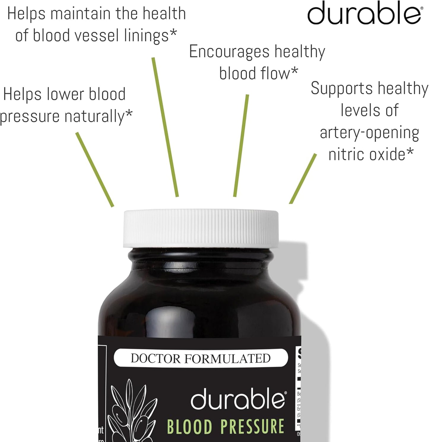 Benolea Olive Leaf & Enovita Grape Seed Extract Two-in-One Formula for Vascular Health - 360 Capsules, Doctor-Formulated, Made in USA