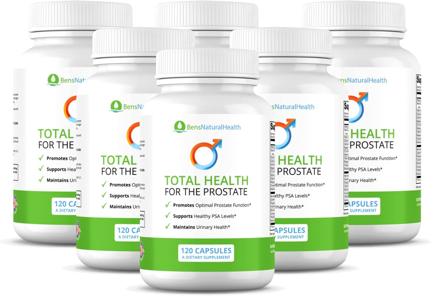 Ben's Total Health Prostate Supplements for Men - Beta Sitosterol Formula - Prostate Health Relief - 720 Capsules