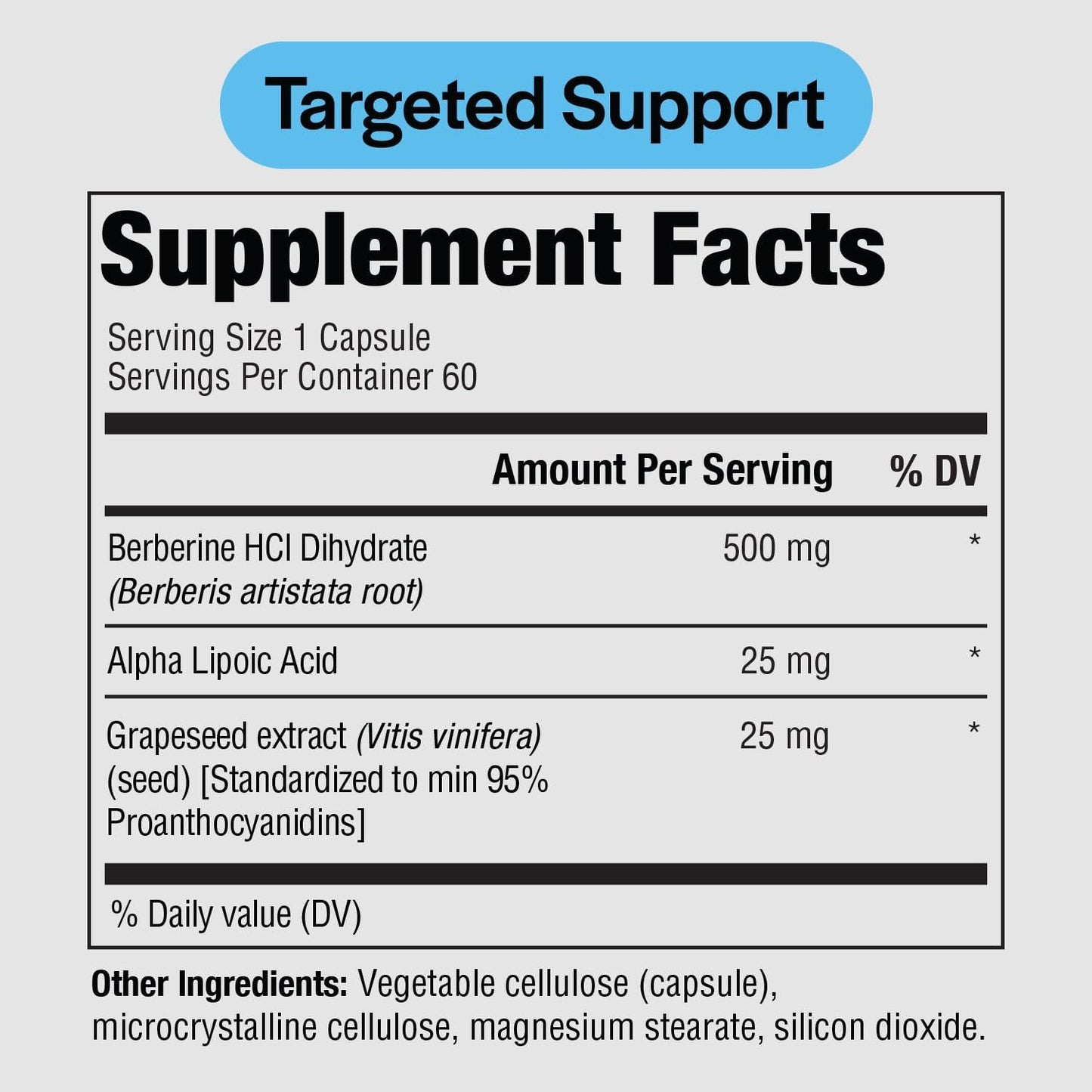 Berberine Complete Supplement 500mg | Enhanced Absorption 60 Vegetarian Capsules by PureFormulas