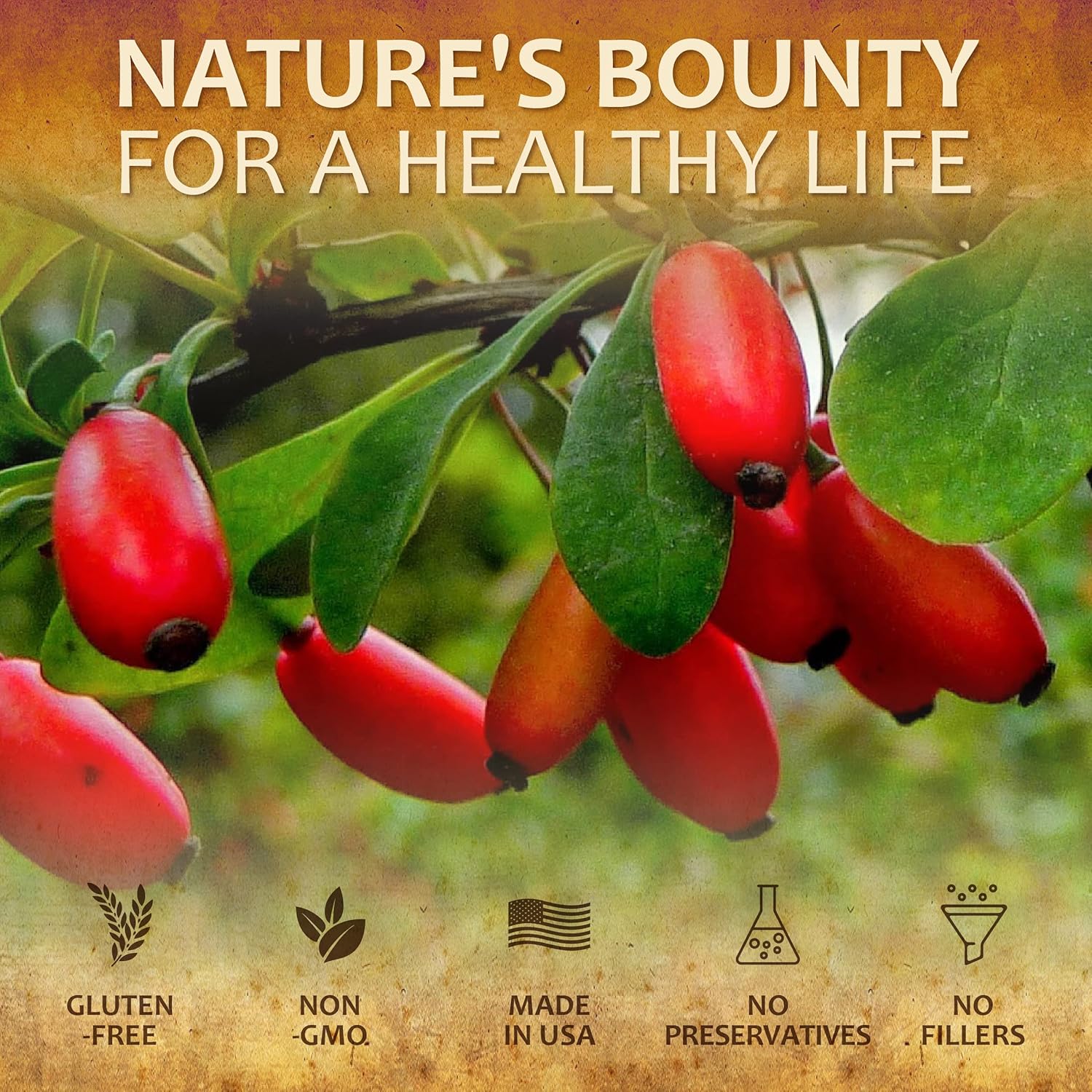 Berberine HCL Dietary Supplement - 100 Capsules for Immune Support, Heart Health, and Cholesterol - Non-GMO Berberine 500mg for Men and Women