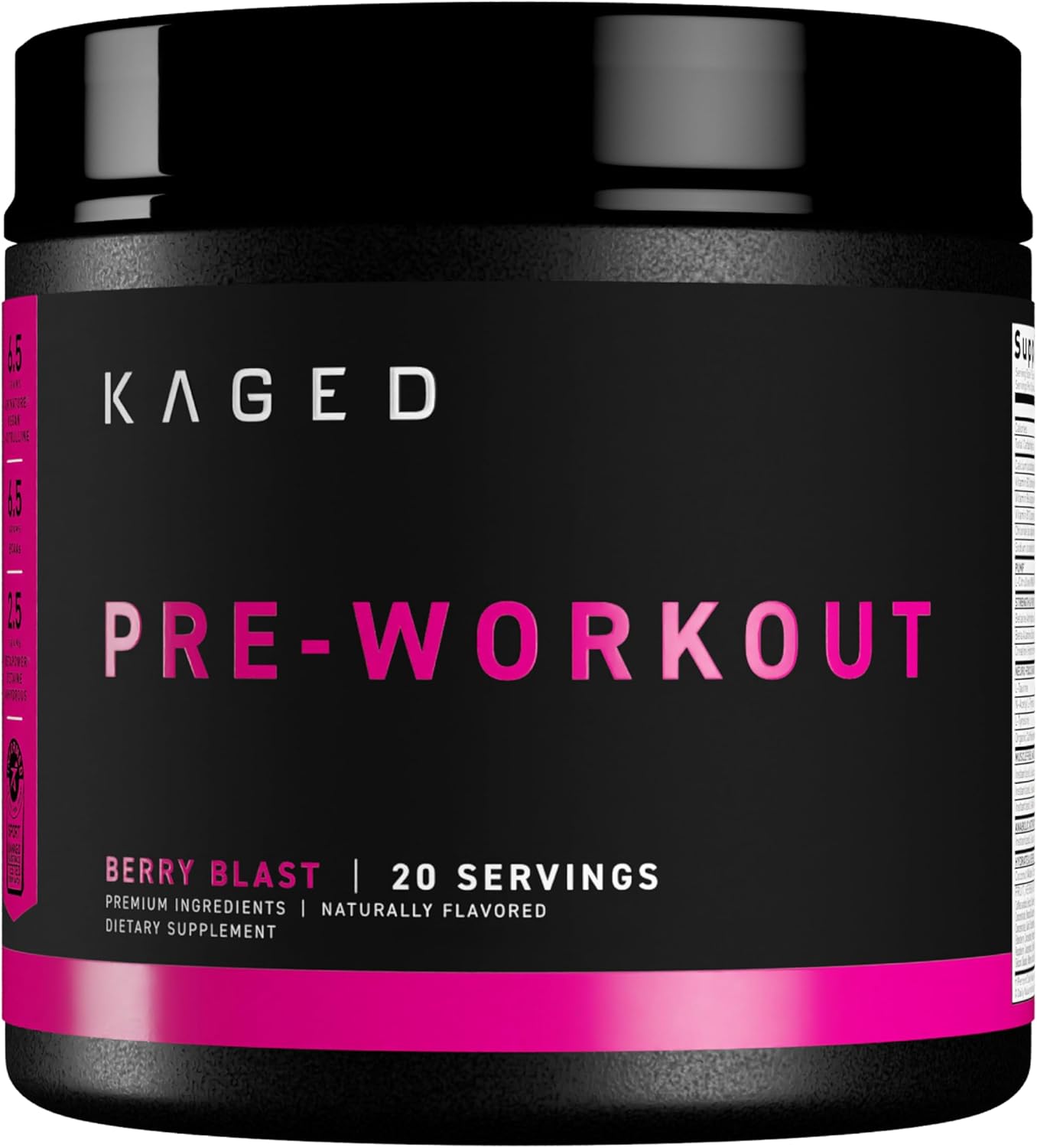 Berry Blast Pre-Kaged Pre Workout Powder with Creatine, Beta Alanine, and Caffeine - 20 Servings
