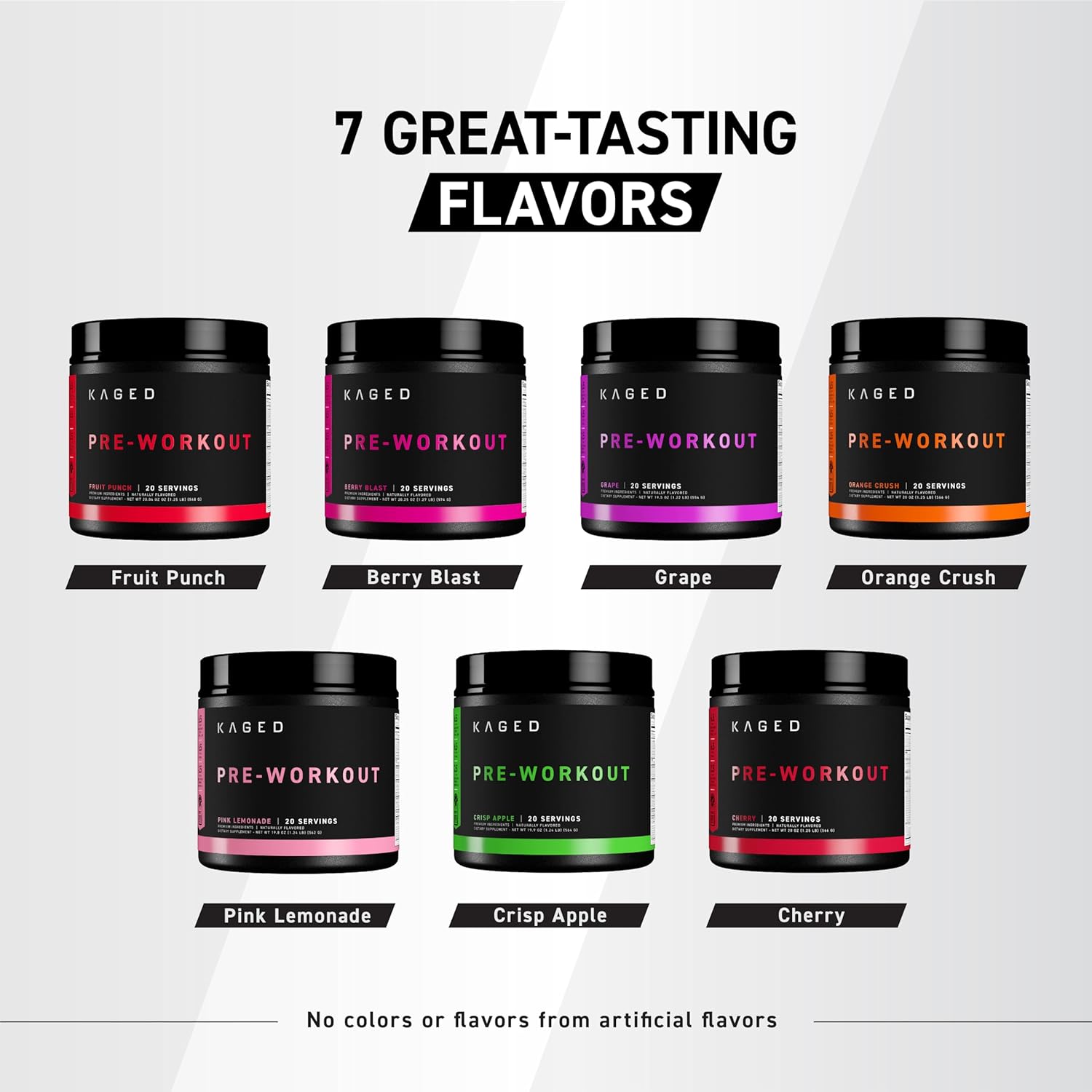 Berry Blast Pre-Kaged Pre Workout Powder with Creatine, Beta Alanine, and Caffeine - 20 Servings