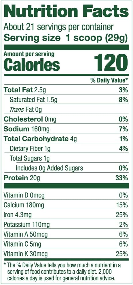 Berry Flavored Vega Protein and Greens Powder - Plant Based Protein with Veggies, Vegan, Non GMO, Pea Protein Mix for Women and Men, 1.3 lbs