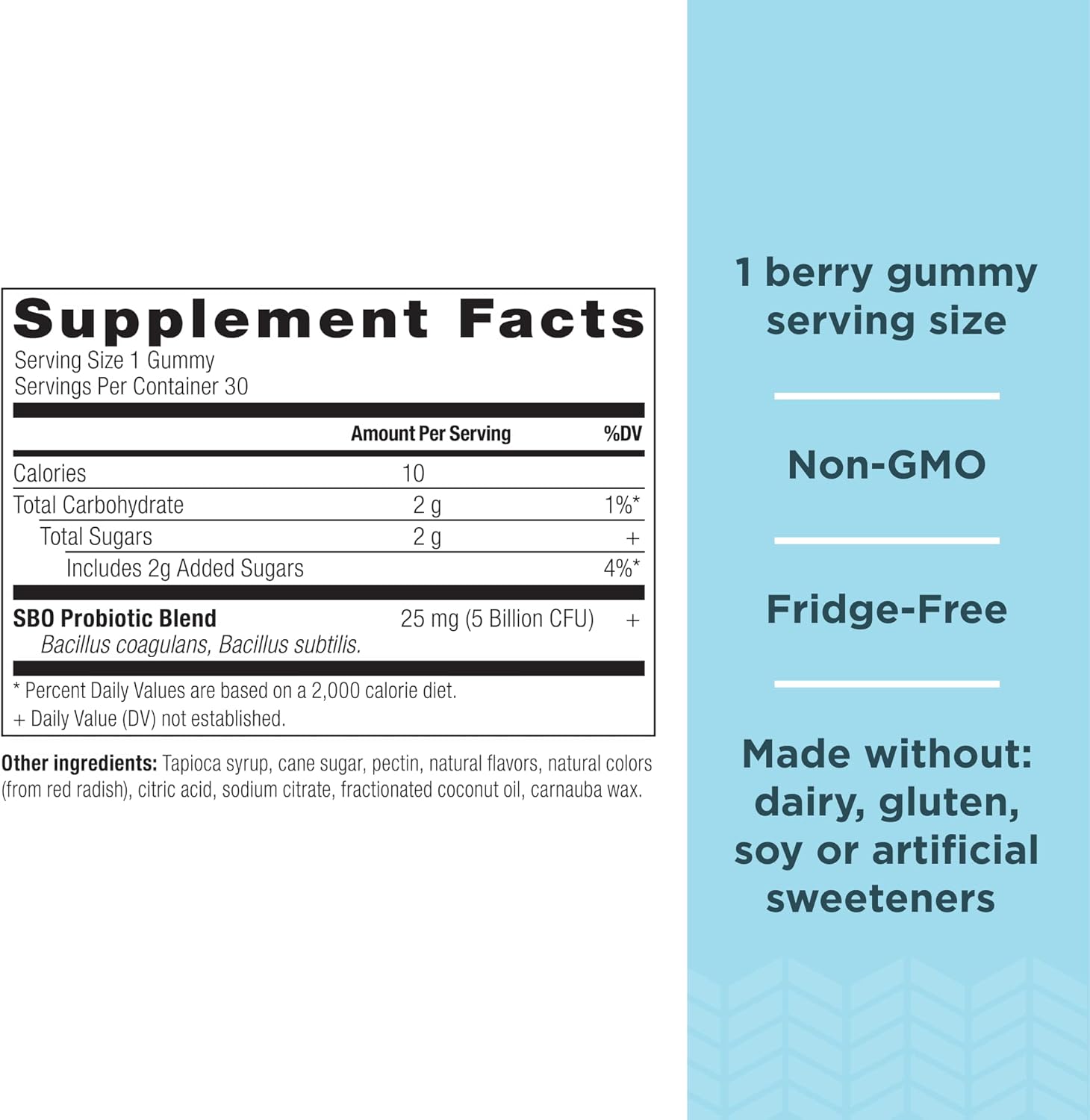 Berry Kids Probiotics Gummies by Ancient Nutrition - 5B CFUs, Gut Health Support, 30 Count