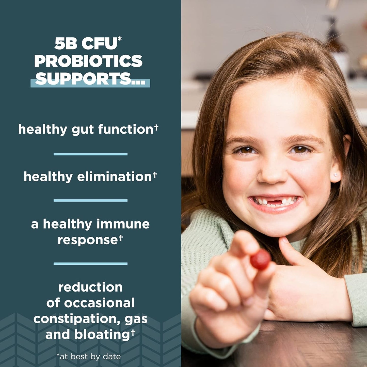 Berry Kids Probiotics Gummies by Ancient Nutrition - 5B CFUs, Gut Health Support, 30 Count