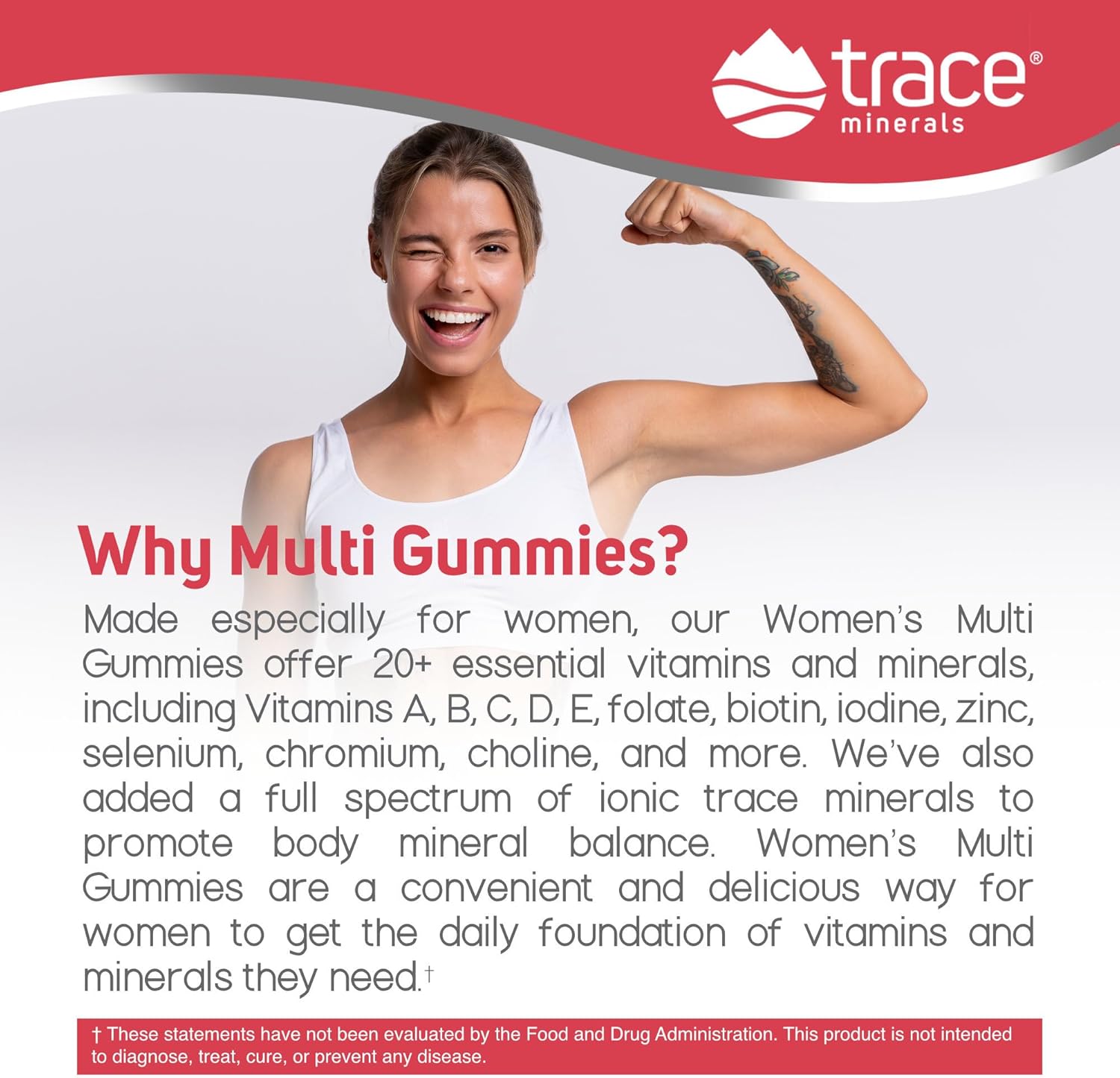 Berry Lemonade Women's Multi Gummy Vitamins with Trace Minerals - 60 Gummies