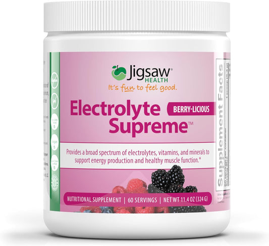 Berry-Licious Electrolyte Supreme Powder with Broad Spectrum Minerals | 60 Servings Jar