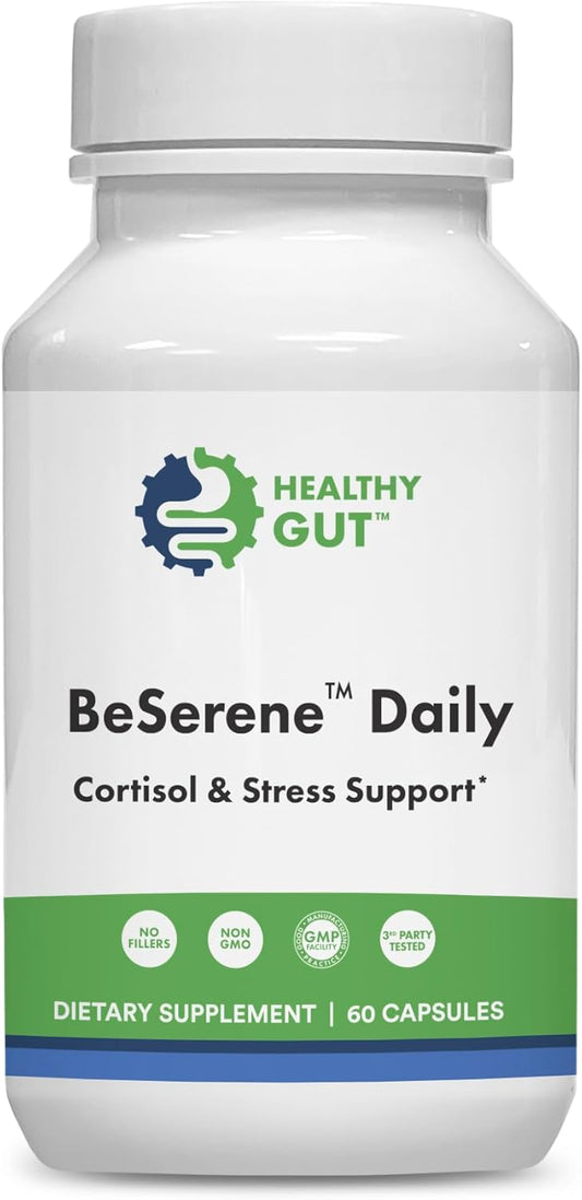 BeSerene Daily: Gut Health and Stress Support Supplement - 30 Servings