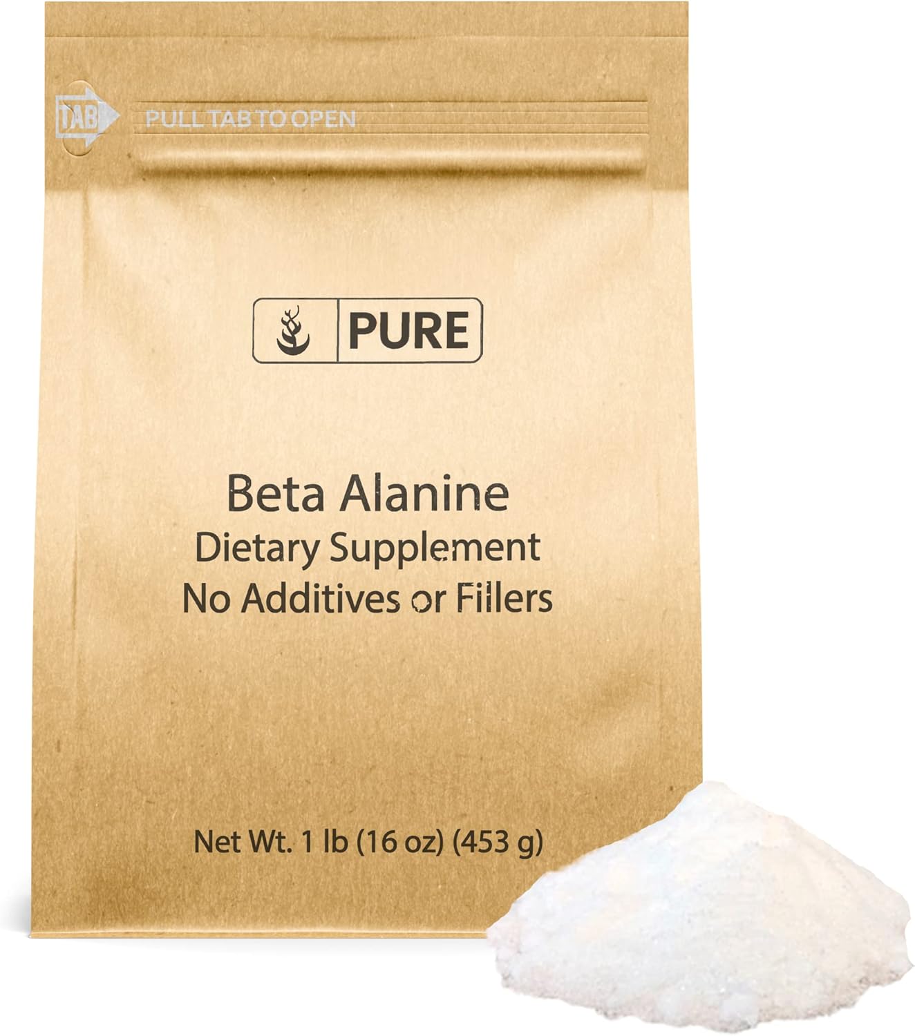 Beta Alanine Powder (1lb) - Pure Non-GMO Amino Acid Supplement