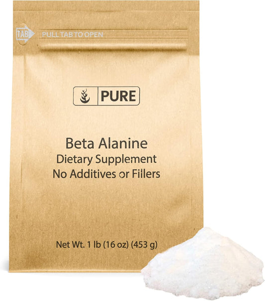 Beta Alanine Powder (1lb) - Pure Non-GMO Amino Acid Supplement