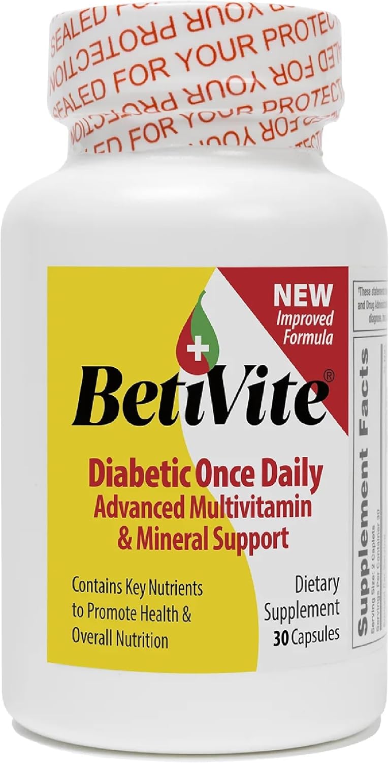 BetiVite Multi Vitamins with ALA, Lycopene, and Lutein for Nerve Function and Eye Health, 30 Day Supply