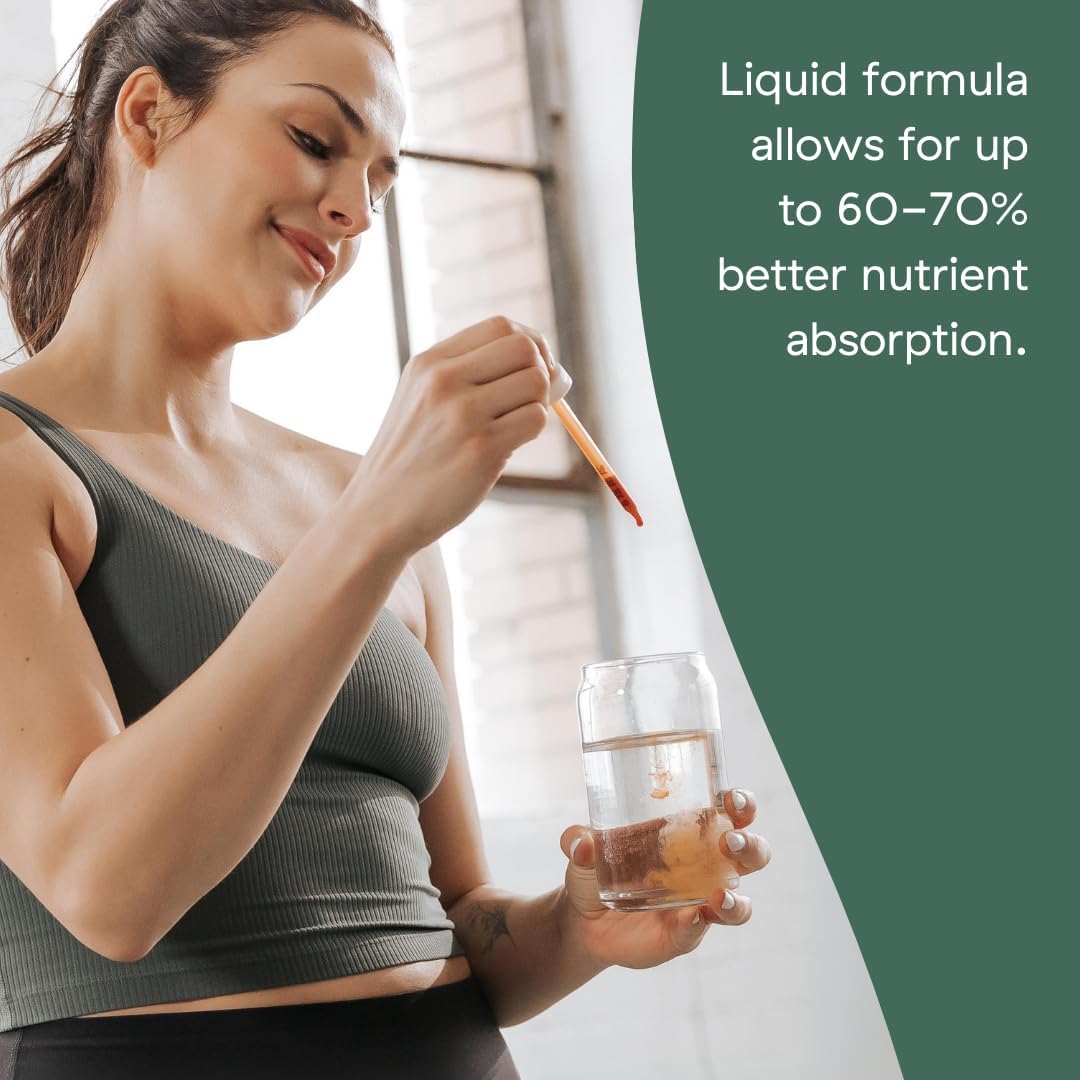 Better Family Liquid Daily Multivitamin - Methylated Vitamins - No Sugar - Gluten Free - All Ages & Genders - 4oz Bottle