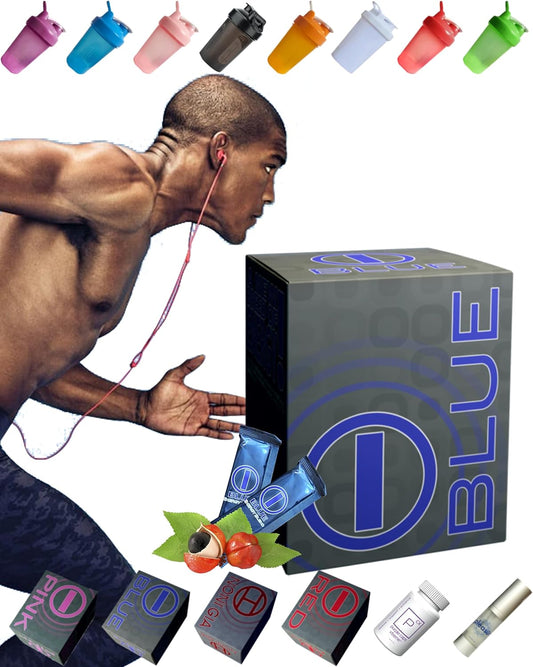bhip Blue Energy Blend (Strong Formula) - Boost Strength, Endurance, Energy, and Recovery - Reduce Soreness - 30 Servings