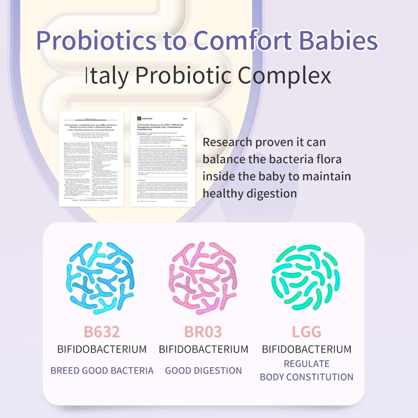 BHK Baby Probiotic Powder with Vitamin D for Colic, Gas, and Digestive Comfort - 30 Sticks for Newborns, Babies, and Infants