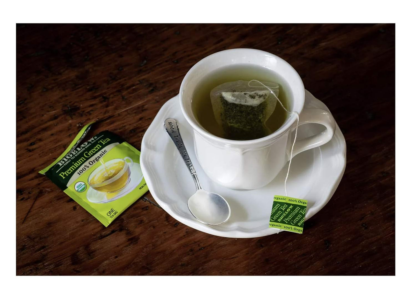 Bigelow Organic Green Tea Bags - Bulk 160-Count Box for Fresh and Flavorful Brews