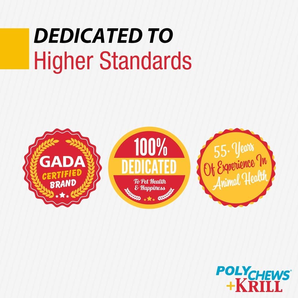 Bimeda Polychews Soft Chews with Krill and Beta Glucans for Joint Support, 60ct