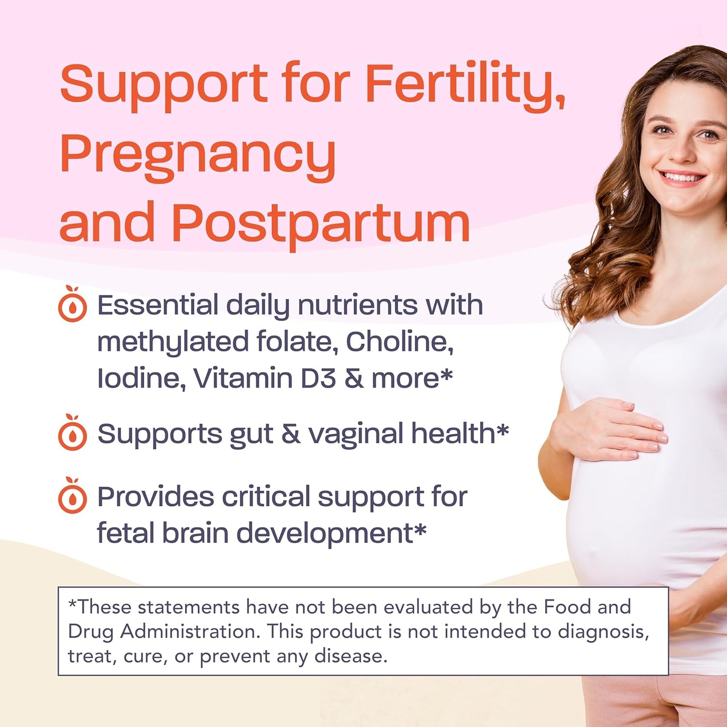 Binto Prenatal Supplements 1 Month Supply - Multivitamin, Probiotics, Iron, DHA, Folate - Non-GMO & Vegetarian