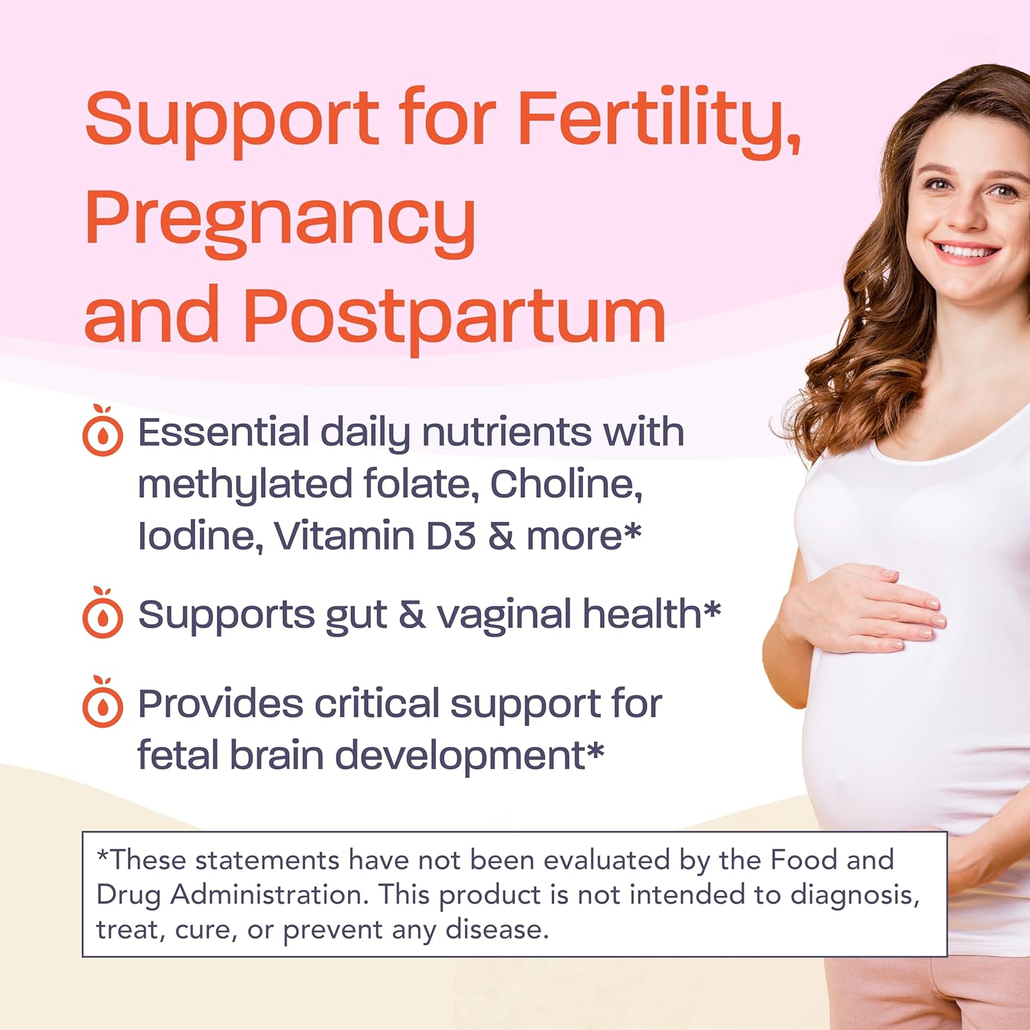 Binto Prenatal Supplements 1 Month Supply - Multivitamin, Probiotics, Iron, DHA, Folate - Non-GMO & Vegetarian