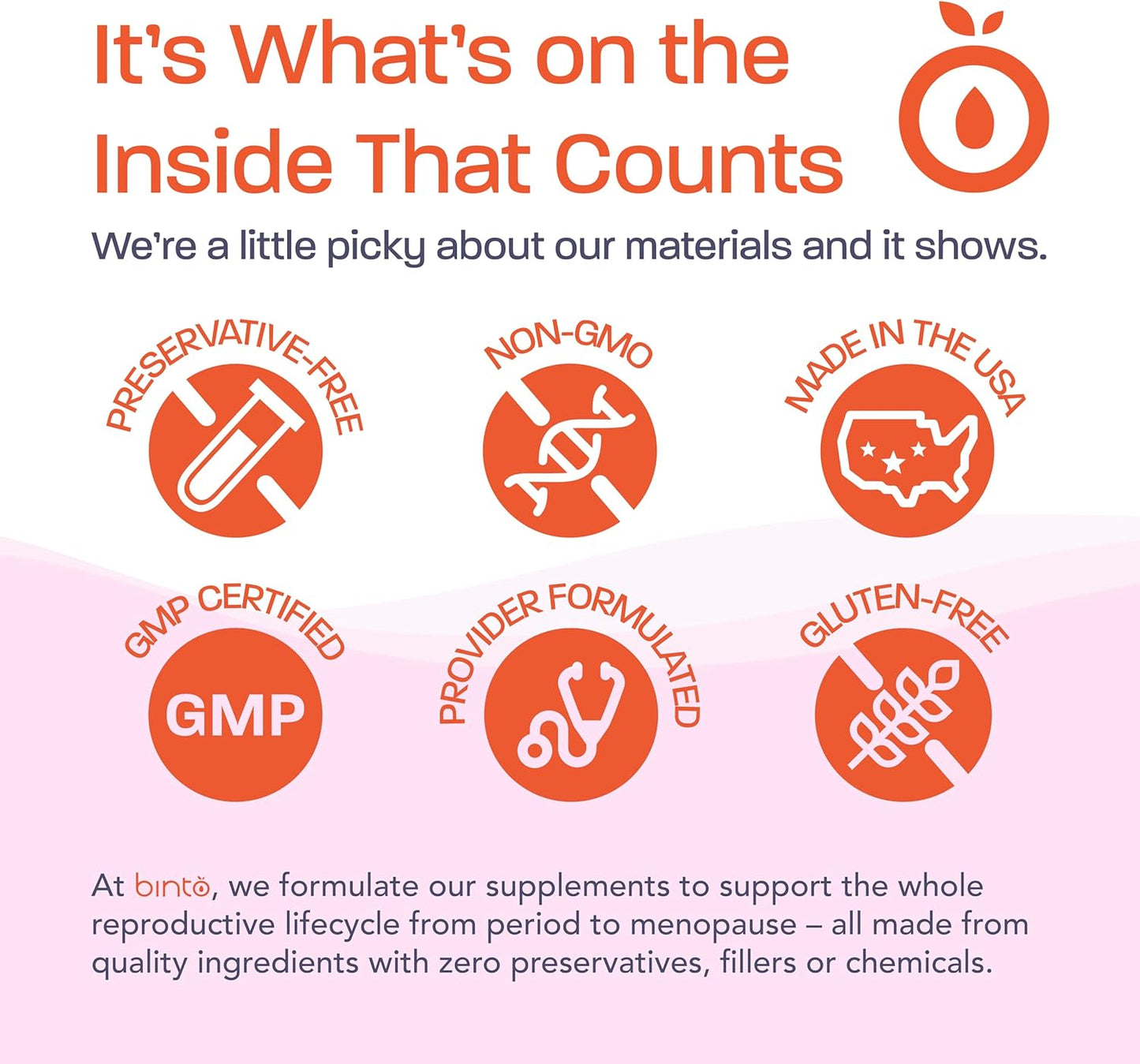 Binto Prenatal Supplements 1 Month Supply - Multivitamin, Probiotics, Iron, DHA, Folate - Non-GMO & Vegetarian