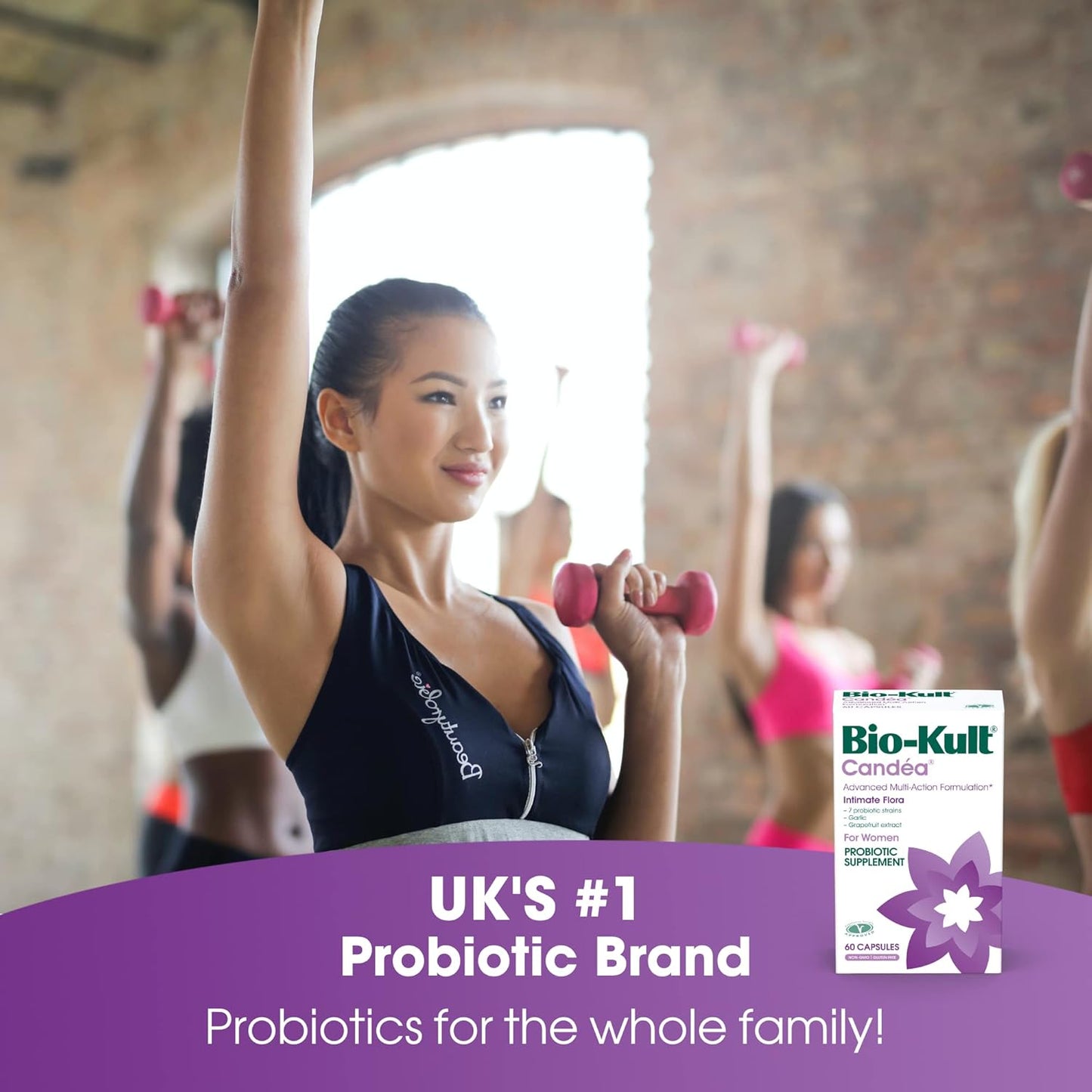 Bio-Kult Candéa Probiotic: Advanced Multi-Strain Formula for Intimate Flora - 60 Capsules with Grapefruit Extract and Garlic