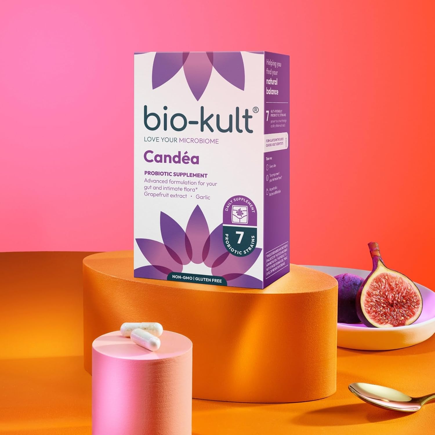Bio-Kult Candéa Probiotic: Advanced Multi-Strain Formula for Intimate Flora - 60 Capsules with Grapefruit Extract and Garlic