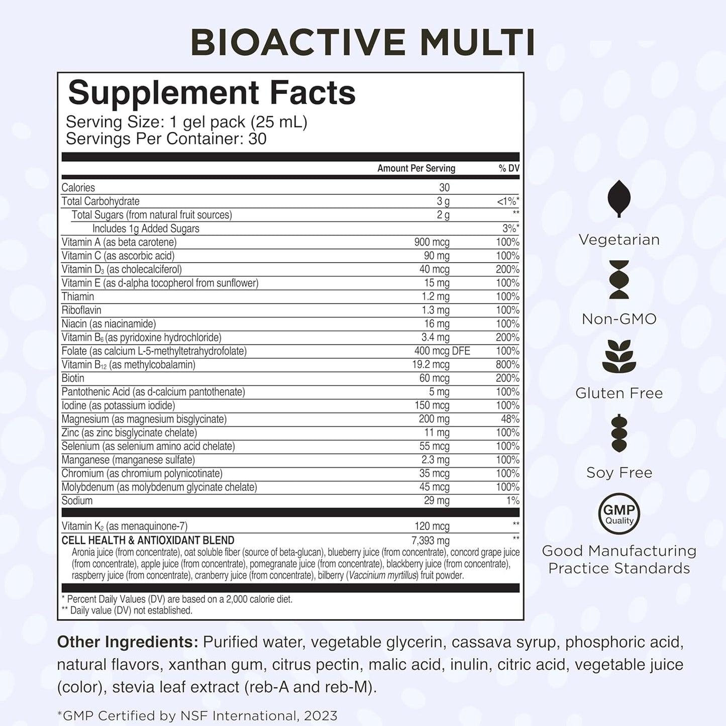 Bioactive Multi + Telomere Length Bundle - Daily Vitamins & Anti Aging Supplement for Men & Women - Maximum Absorption - 60 Gel Packs
