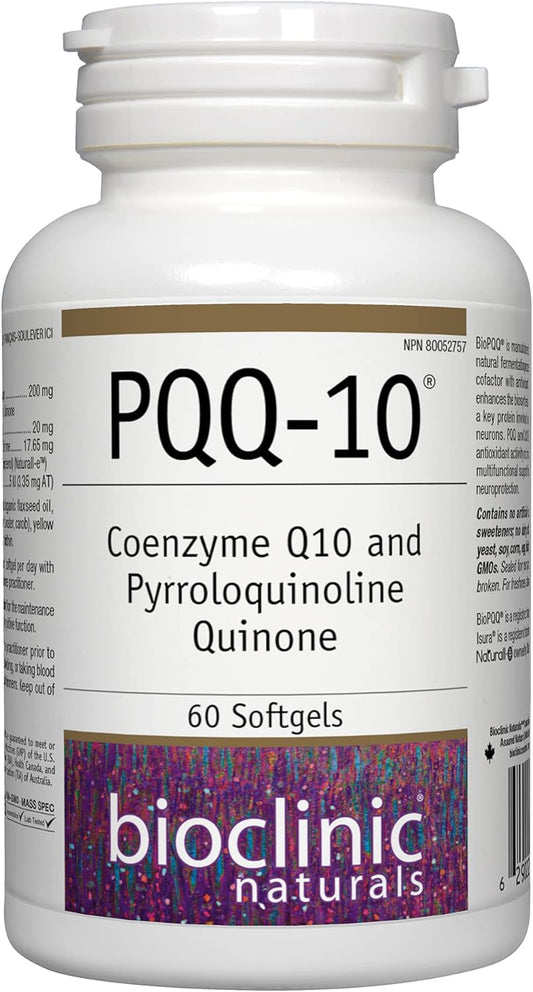 Bioclinic Naturals CerebroVital PQQ-10 Softgels - 60 Count